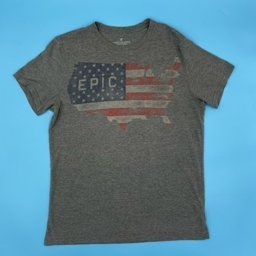 American Eagle USA Flag Graphic T-Shirt
